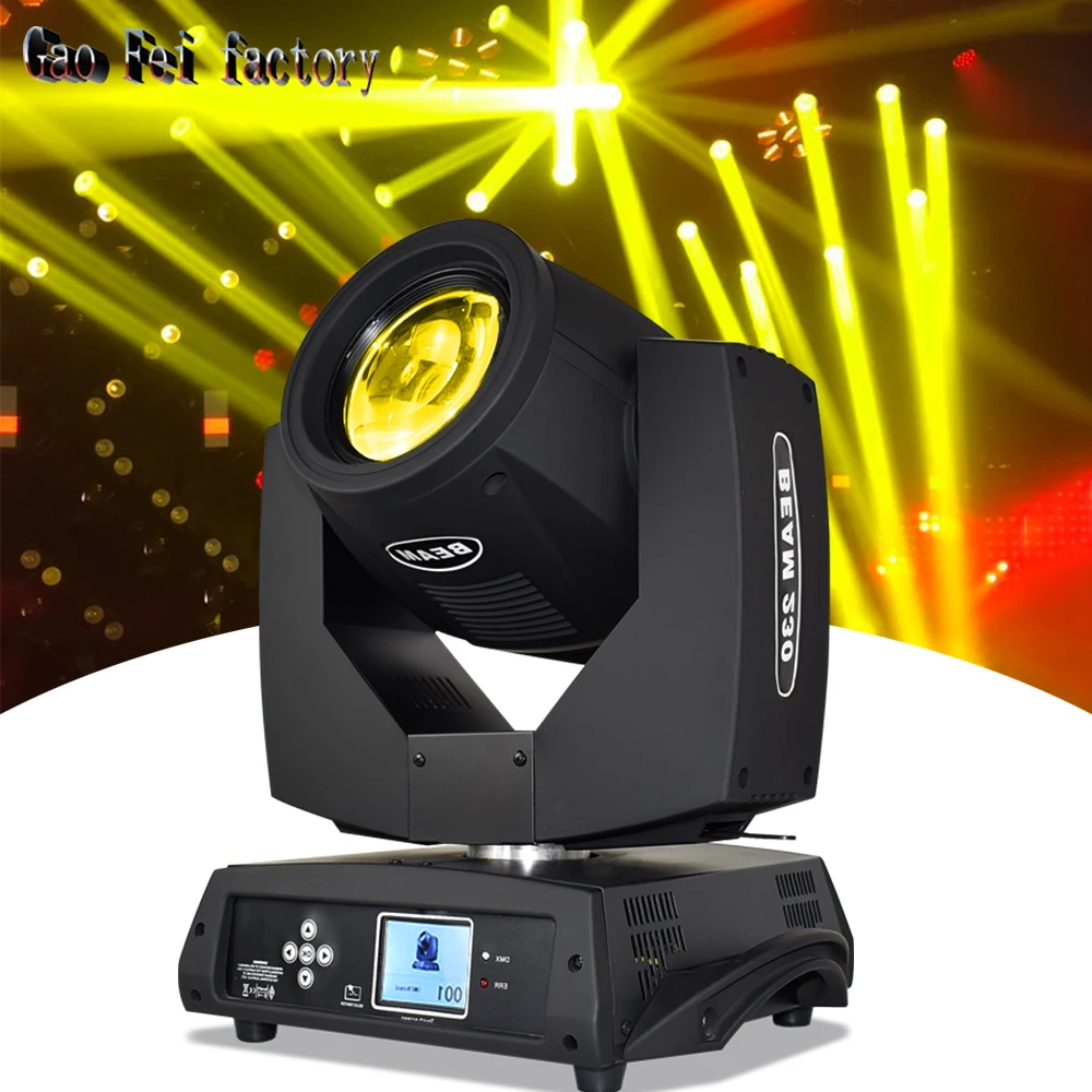 Beam 230W 7R Luce A Testa Mobile Lyre Spot Lights Per Stage Professionale Dj Music Club Lampadina Di Alta Qualità