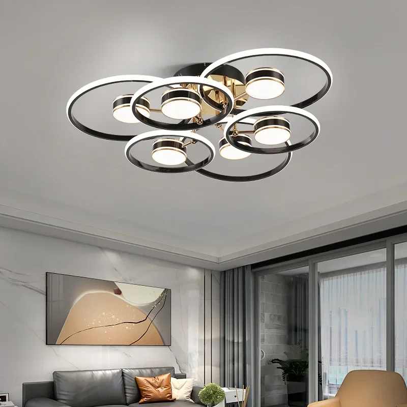 

Modern Living Dining Room Ceiling Lights Originality Intelligent LED Bedroom Pendant Light Luxury Indoors Decorative Lamps