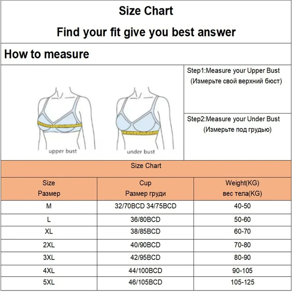 Bra Underwear 5 Size, Seamless Bra Size 4xl