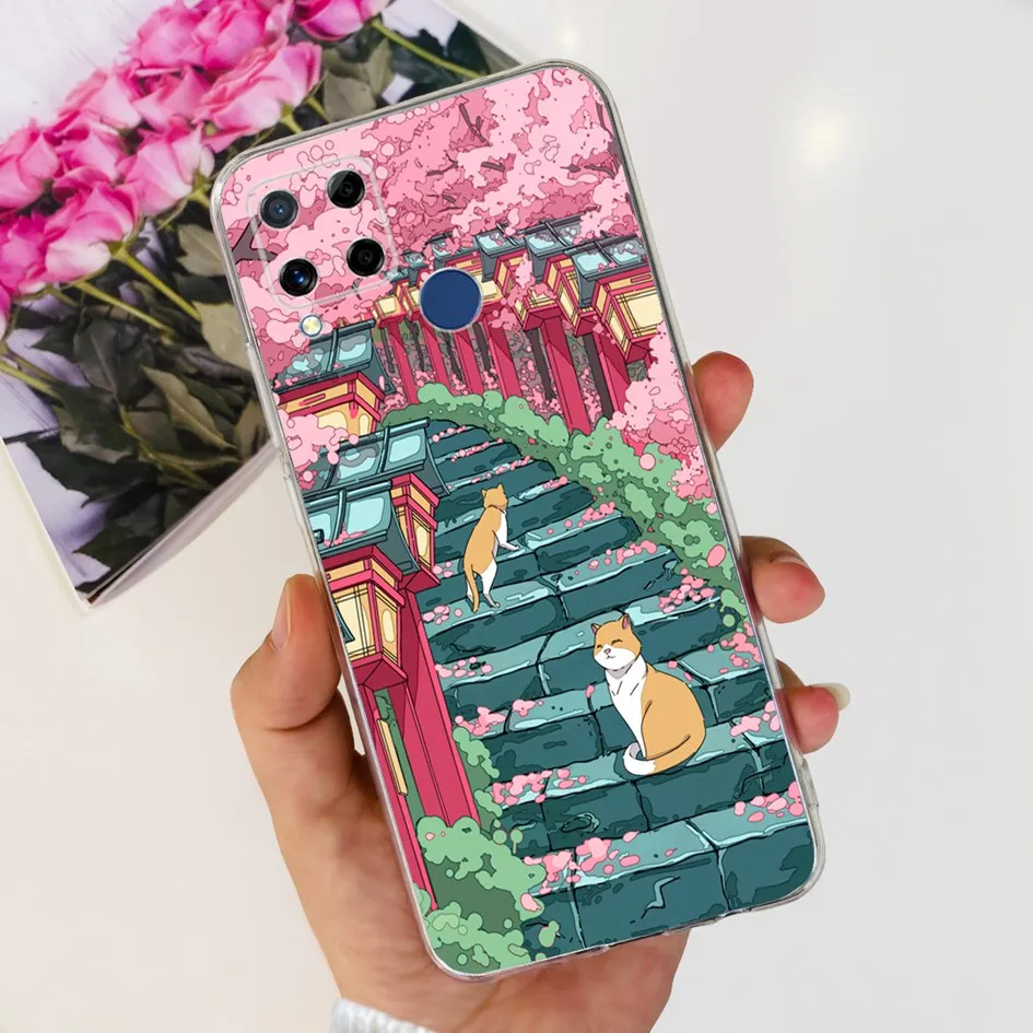 Fashion Marble Butterfly Flower Soft TPU Phone Case Silicone Cover