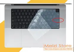 Ukrainian and Russian Silicone Keyboard Cover (Transparent US)