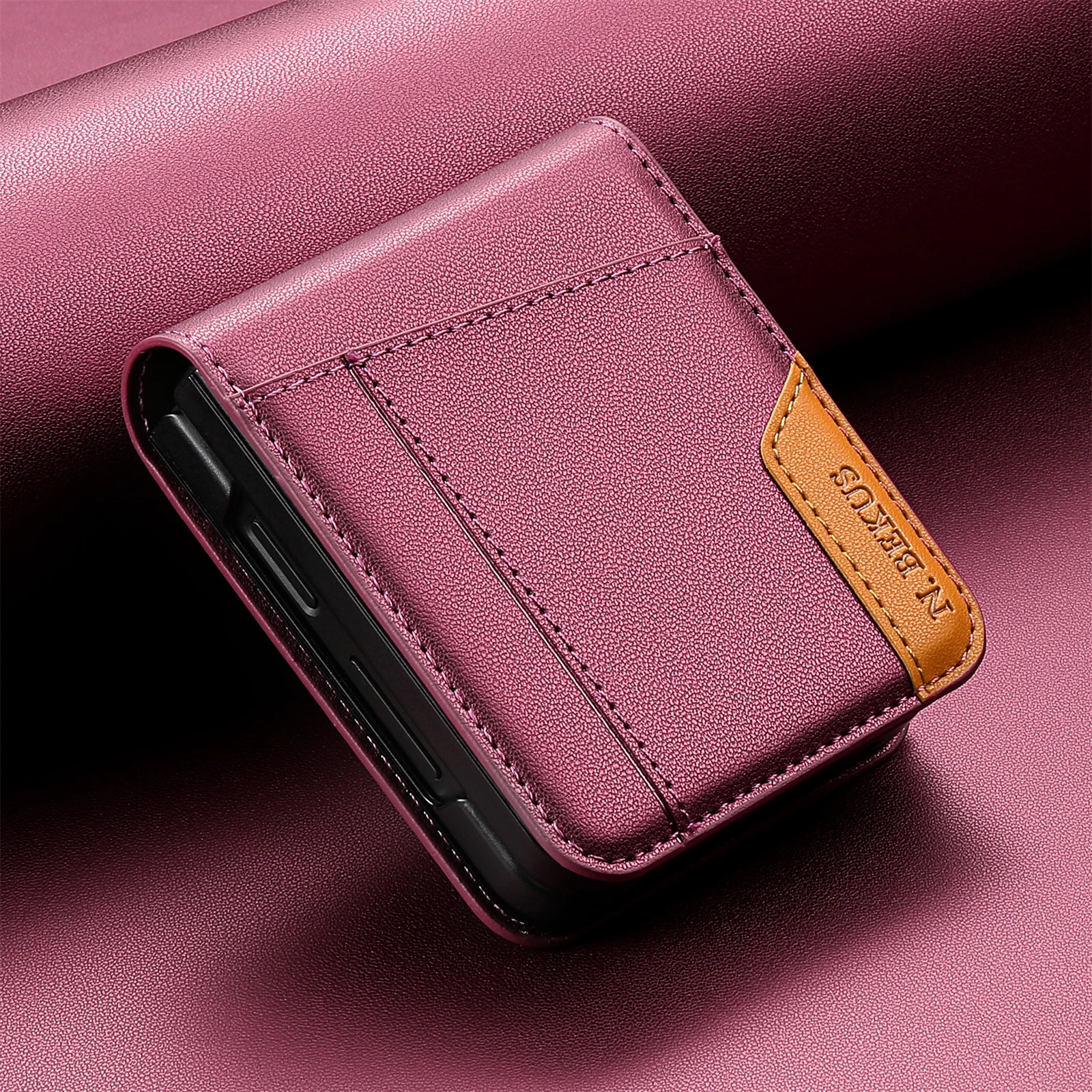 Premium Flip Leather Wallet Phone Case with Card Holder and Book Cover Design