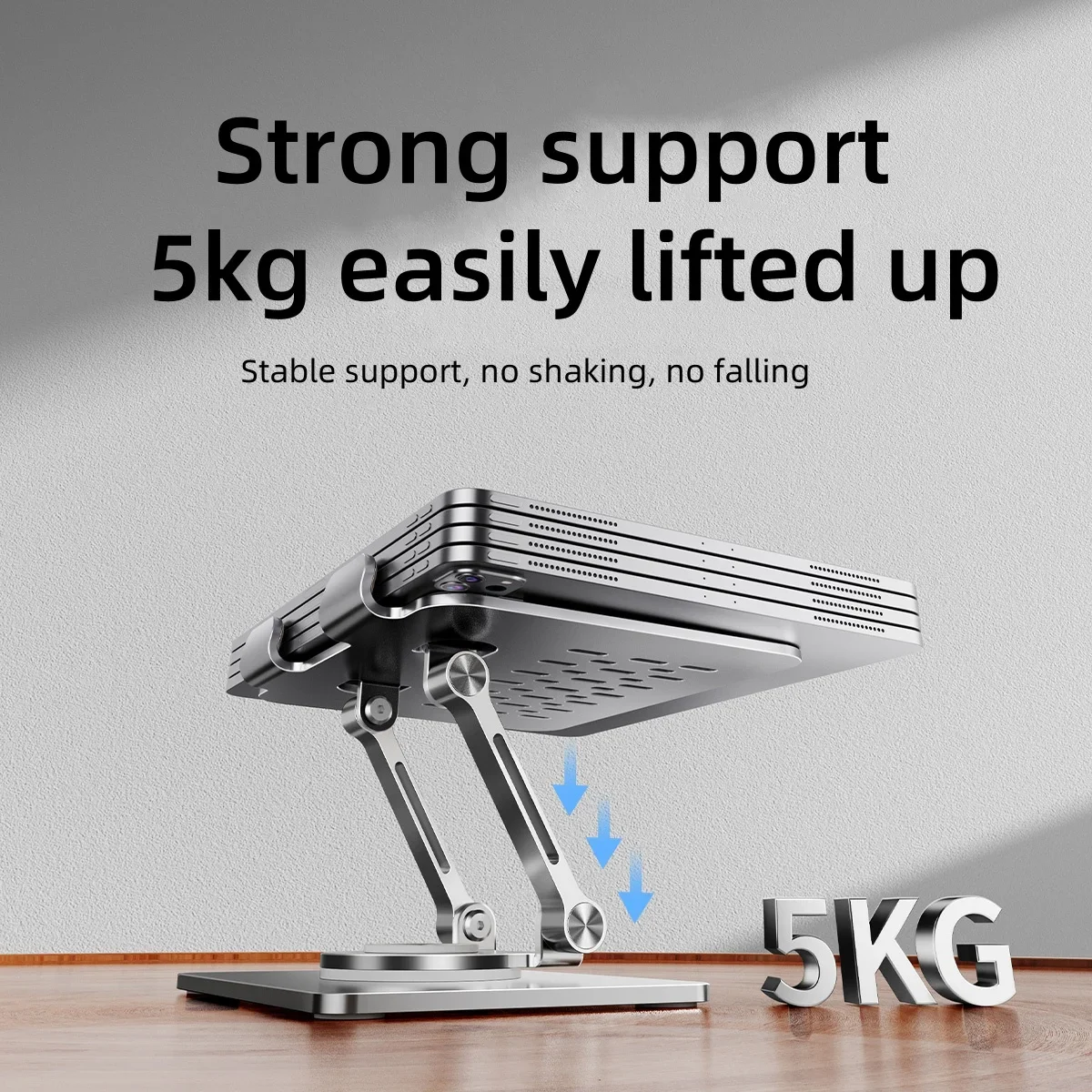 Laptop Stand Aluminium Alloy Ergonomic Riser Tablet Holder Cooling Bracket 360&deg; for Macbook Lenovo Notebook