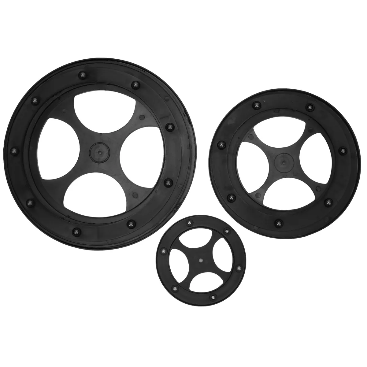 3Pcs 회전 턴테이블 베어링 플라스틱 스위블 플레이트 부드러운 볼 베어링 트랙 저소음 분리 가능 TV 식탁 Cd 랙