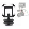 Camera Hot Shoe Mount 3 Shoe Mount Adapter with Triple Cold Shoe Mount On-Camera Mount Adapter for Microphone LED Video Light 1