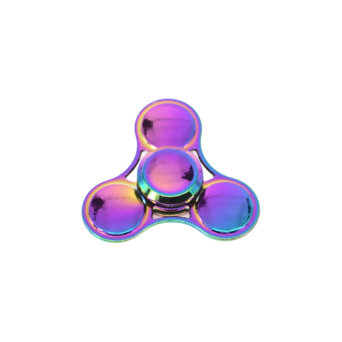 Rainbow Fidget Spinner juguetes Metal OVNI pequeños giradores de