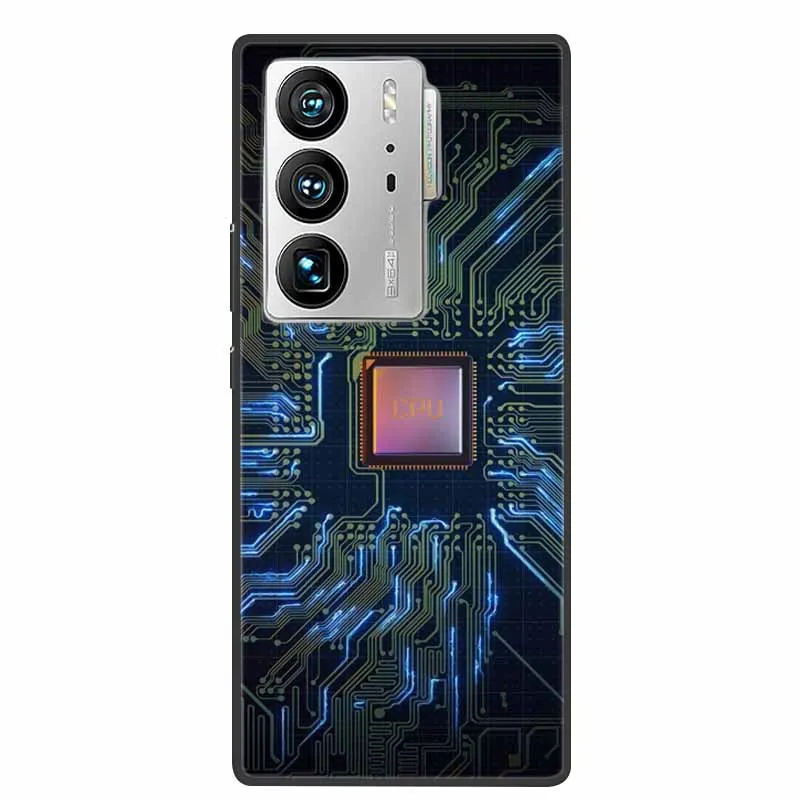 Animal Painted Silicone Soft Phone Case - Shockproof TPU Shell with Wolf Design