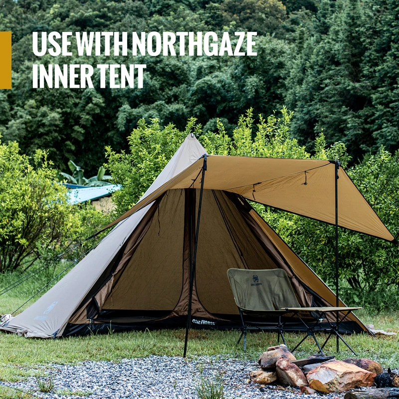 OneTigris NORTHGAZE Chimney Tent 3000mm Waterproofed Outdoor Camping  Shelter 4-season Winter Camping Teepee Hot Tent For Hiking - AliExpress