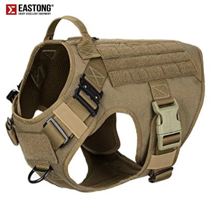 

Tactical Dog Harness and Leash Set Military K9 German Shepherd for Large Big Dogs Training Padded Quick Release Vest