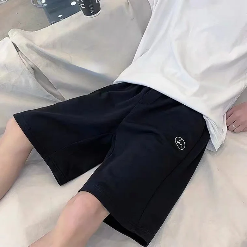 Fashion Casual Straight Summer Shorts Men Loose Printed 5 Point Pants