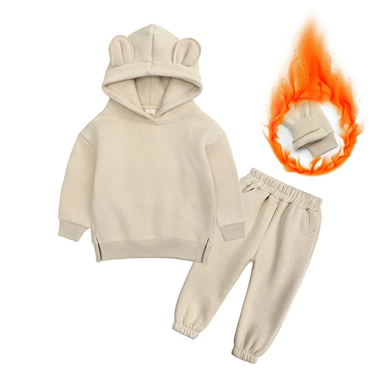 Sport Suit for Boys Clothing Set Casual Warm Hoodie Long Sleeve Tops Pant Clothes For Kids Outfits Tracksuit 2 Pcs