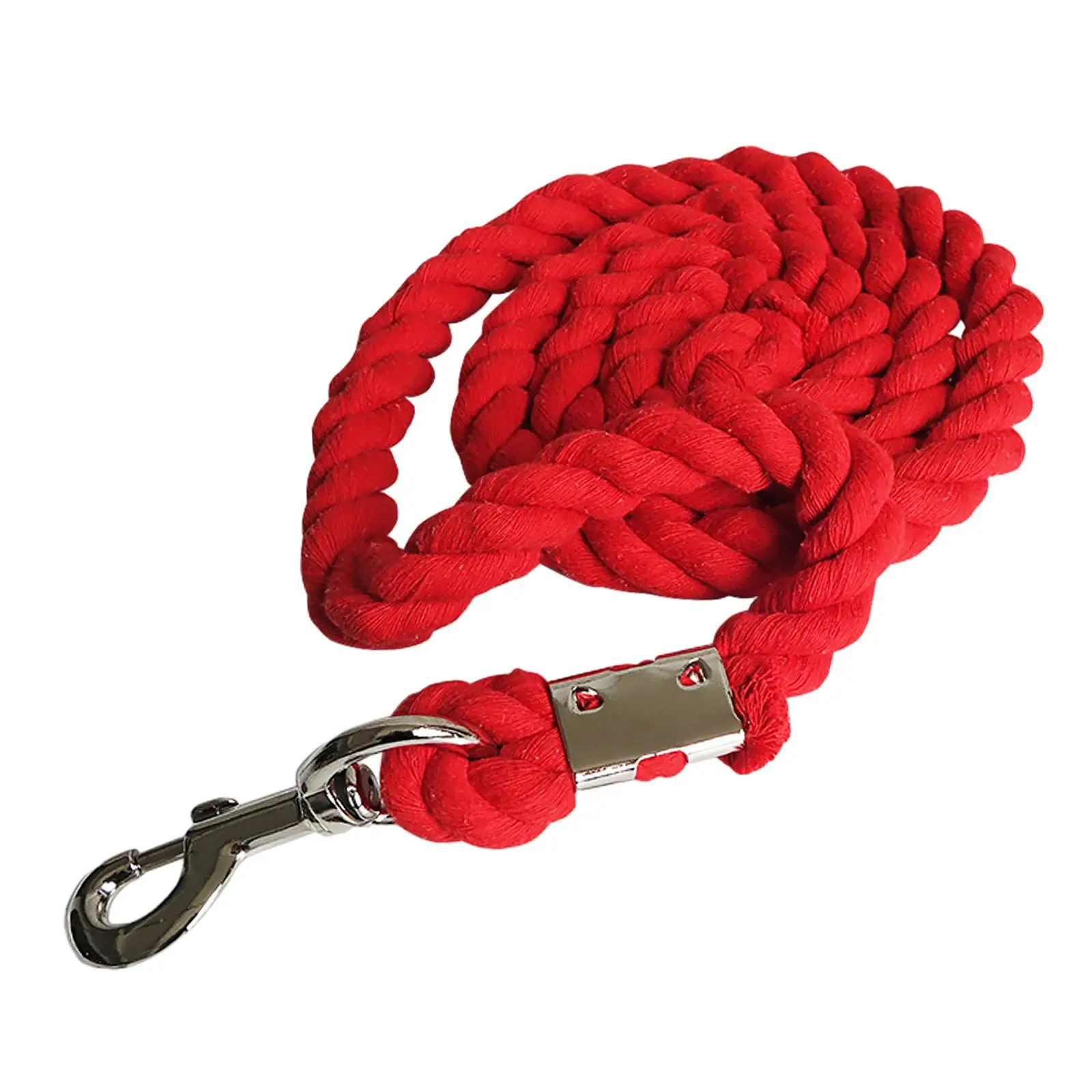 Webbing Horse Lead Rope Practical Swivel Buckle Durable Soft for Leading Training Horse, Goats or Sheep Bolt Snap Braided Rope