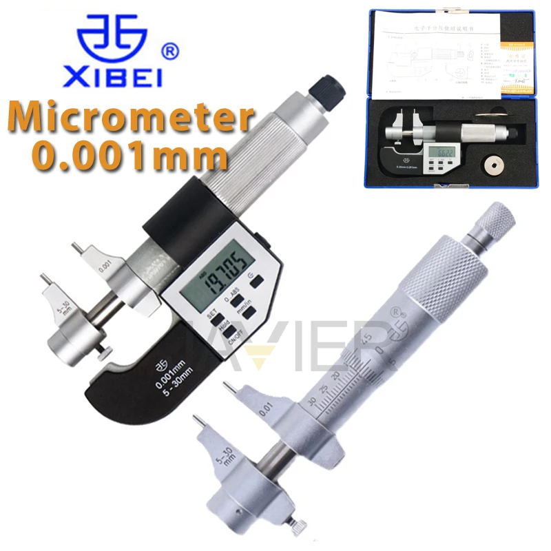 XIBEIDigitalMicrometer530mm2550mm5075mm75100Inside