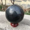 5.5-6cm High Quality  Shungite Ball Healing Crystal Sphere Natural Ore Polishing Stone For Home Decor 1