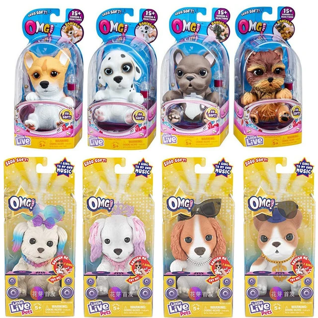 Omg Little Live Pets Soft Squishy Puppy That Comes To Life Interactive Soft Puppy Talking Toys Electronic Husky Toy Girls - Electronic Pets - AliExpress