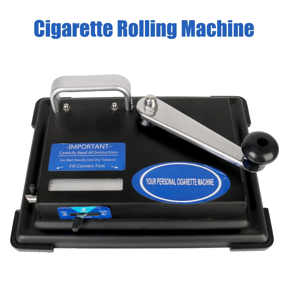 8mm Portable Metal Manual Cigarette Rolling Machine Filler for Tobacco