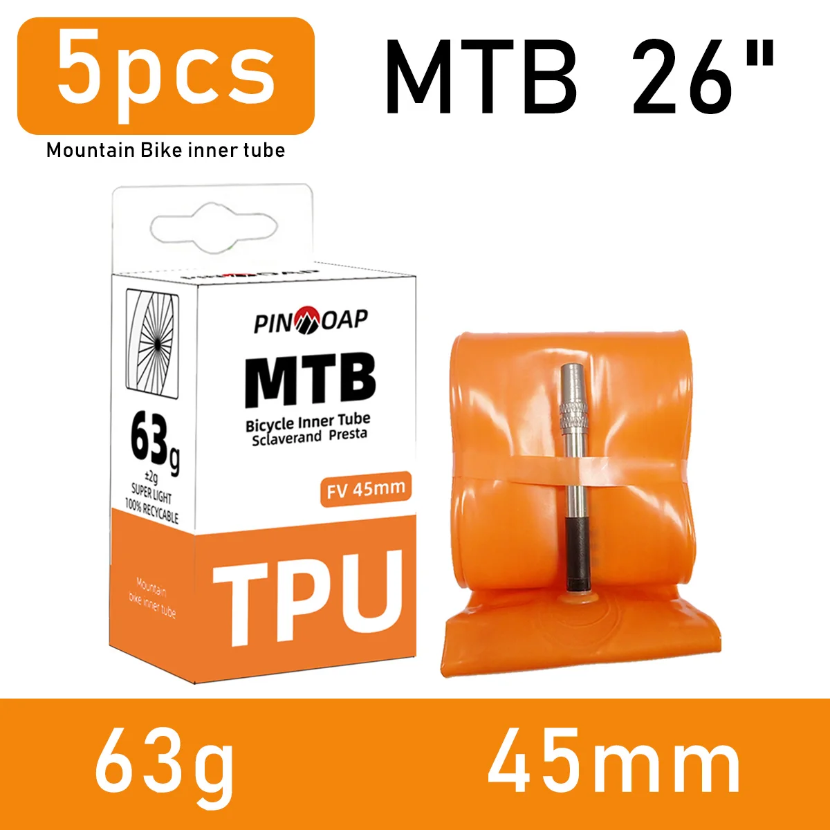 Ultra Light TPU Mountain Bike Inner Tube - Essential
