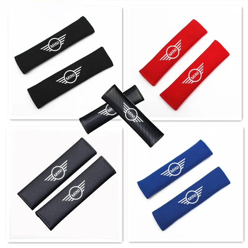Safety Belt Shoulder Pad Cushion Protector For Mini Cooper S R55 R56 R50 R53 R60 F55 F56 Countryman Accessories Decoration