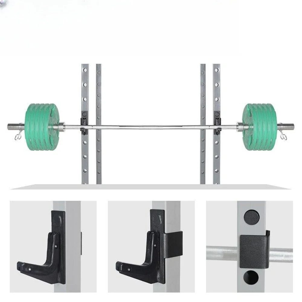 Fitness Barbell J Cups Weight Power Cage J Hooks For A Squat Rack 1 Pair