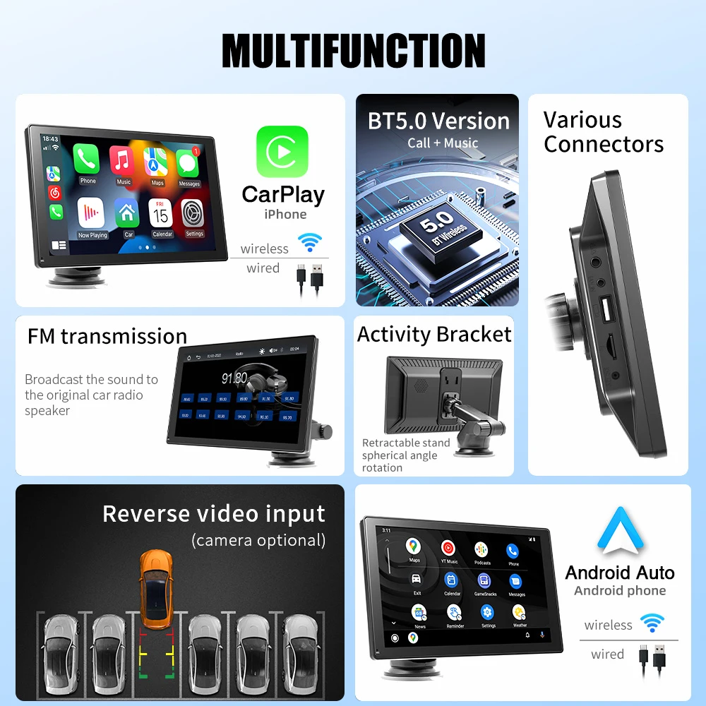 Bluetoothユニット Apple CarPlay Android Auto Amazon.co.jp: ワイヤレスApple CarplayおよびAndroid Autoと
