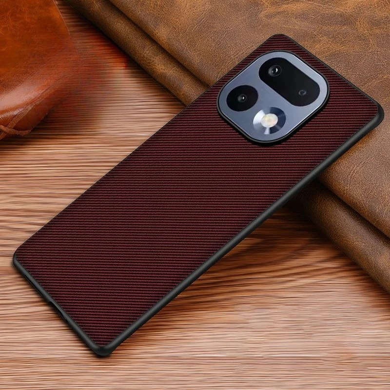 Stylish Kevlar Striped TPU Soft Shockproof Phone Case Cover