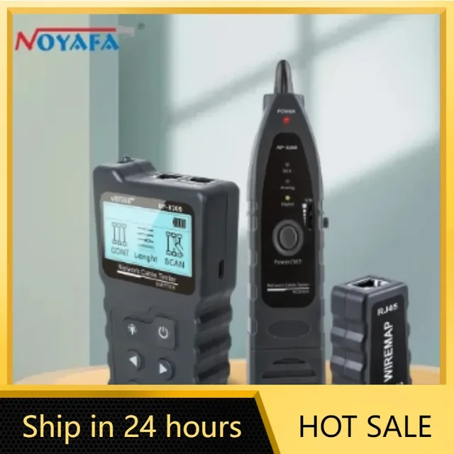 NOYAFA NF-8209 Cable Tracker Lan Display Measure Tester Network Tools LCD Display Measure Length Wiremap Tester