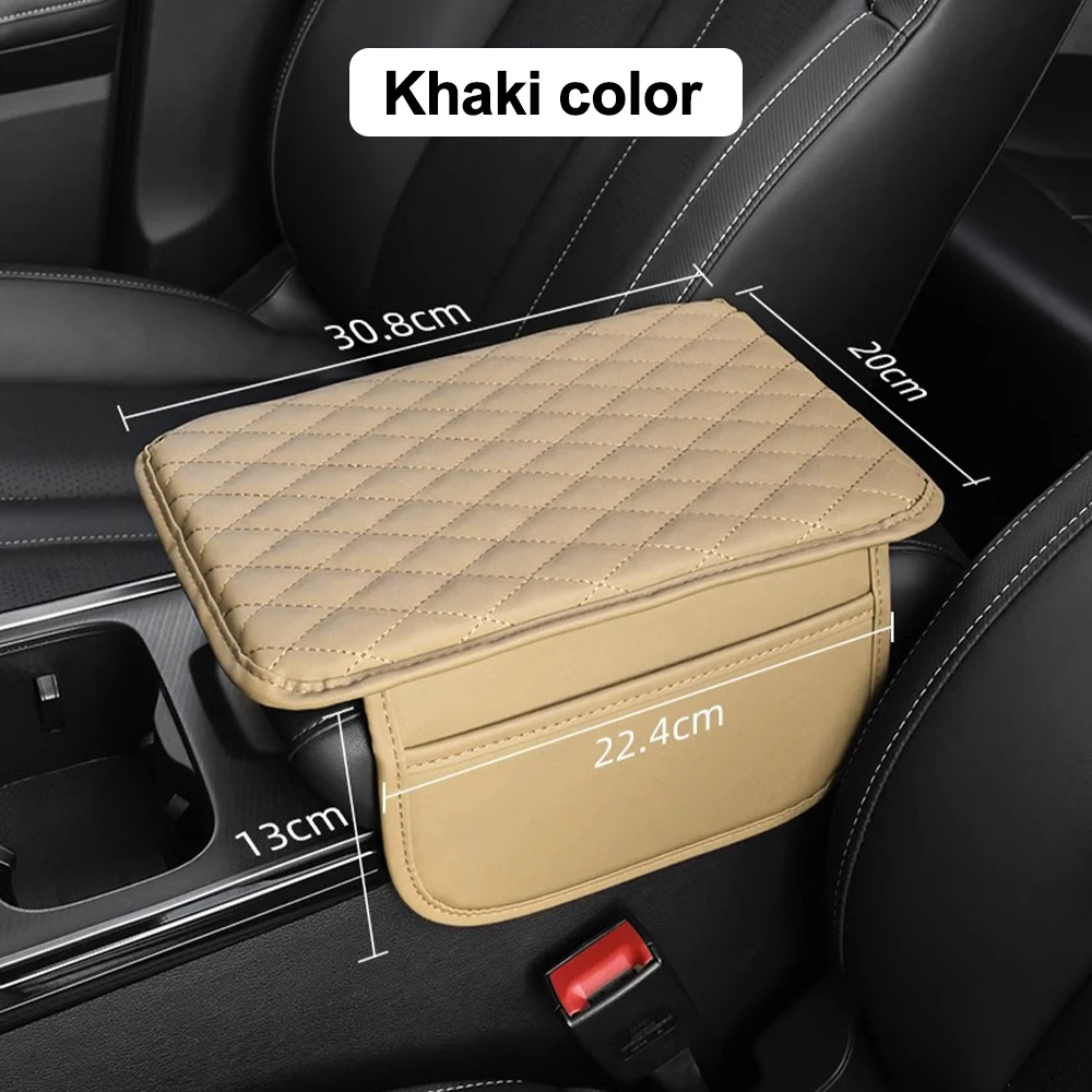 thumbnail image 1 of Reposabrazos para coche, almohadilla para aumentar la altura, bolsa de almacenamiento, funda protectora para consola central con bolsillo de almacenamiento lateral, accesorios interiores, 1 of 5