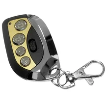 

433MHz 4-Button Anti-theft Gate Garage Door Opener Fixed Code & Learning Code Cloning Remote Control Key Fob with Power Switch