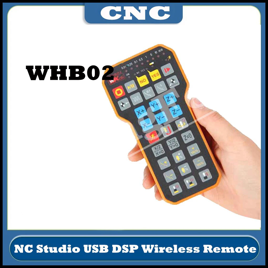 

Ncstudio беспроводная ручка дистанционного управления NC Studio USB DSP CNC фрезерный станок гравировальный станок XHC WHB02 ручка
