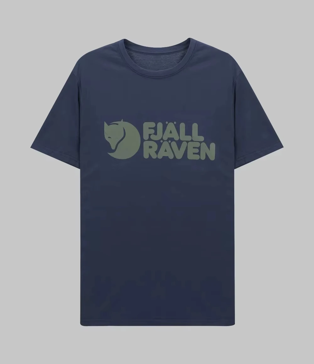Men's Shirts FJALLRAVEN Arctic Fox Classic Print Casual Crew Neck Short Sleeve Loose Sports T-Shirt Tops Men Clothing Tee