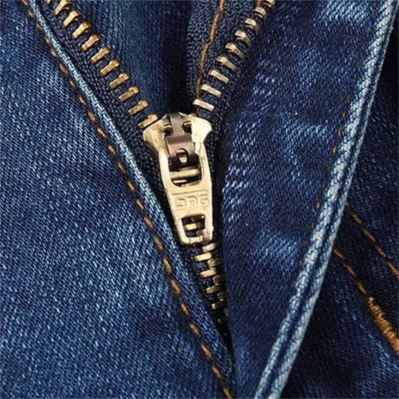 Men's High Quality Business Casual Boot Cut Jeans Mid Waist Flares Semi-Flared Bell Bottom Pants Size 27-38 5