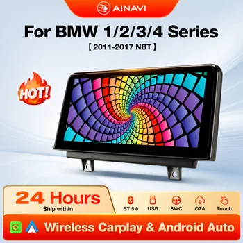 Pantalla multimedia Ainavi Full-In-Cell inalámbrica con CarPlay y Android Auto para BMW Serie 1 2 3 4 F20 F21 F22 F30 F31 F32 F33 1