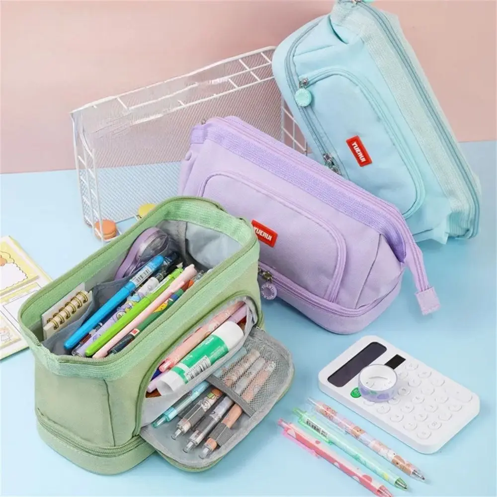 

Boat Type Pencil Case Multi-functional Large Capacity Stationery Storage Bag Simple Pen Pouch Opening Pencil Bag Students