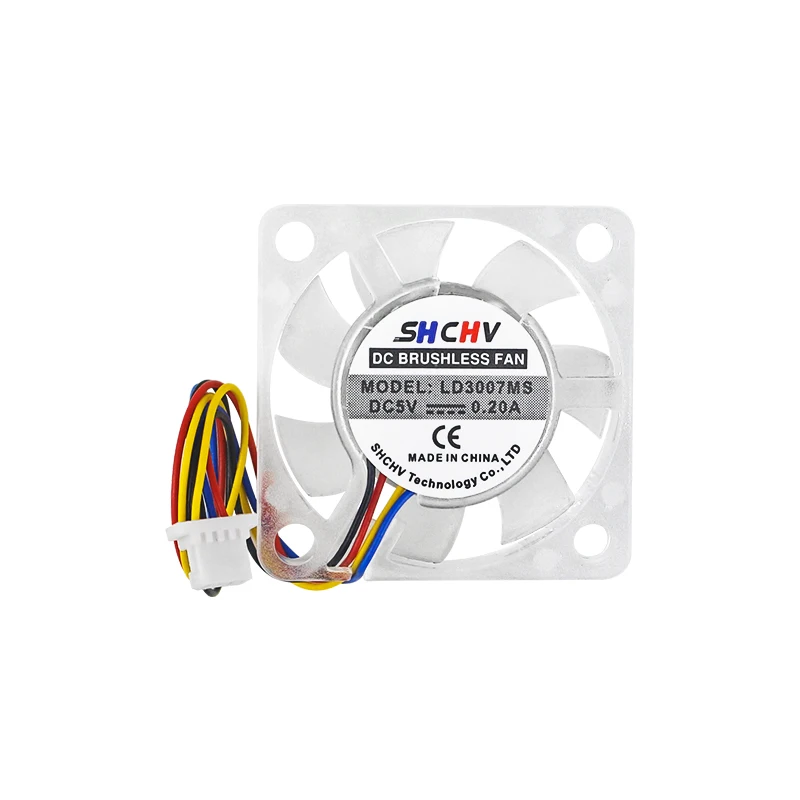 5V 3007 Fan PWM Speed Adjustable CPU Cooling Radiator JST Interface Optional LED with M2.5 Screws Nuts for Raspberry Pi 5 4G 8G raspberry pi cooler