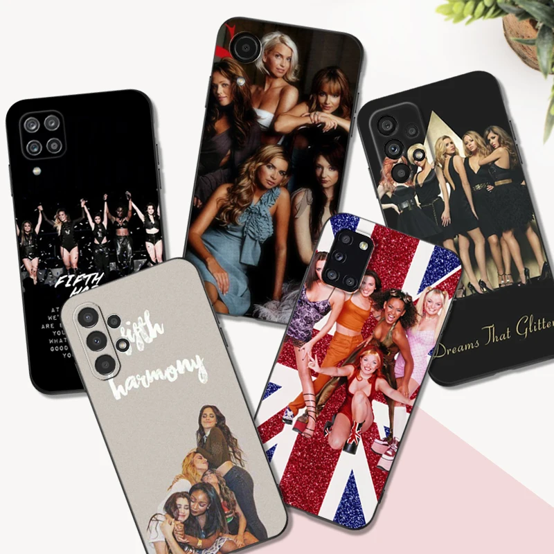 Custodia In Tpu Nero Per Samsung Galaxy S22 S20 S21 Fe Plus Ultra + S10 E Lite Cover Posteriore British Girl Spice