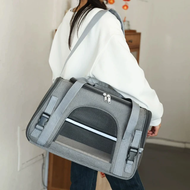 Cat Bags Portable Dog Carrier Bag Mesh Breathable Foldable Cats Carrier Bag Travel Breathable Transport Handbag Pet Travel Bags 4