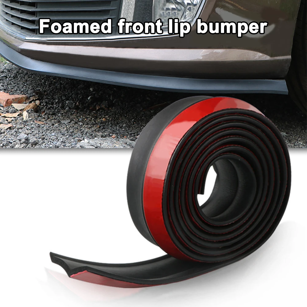 

2.5M Car Front Bumper Lip Rubber Strip Universal Bumper Lip Protector Car Side Skirt Exterior Mouldings Lip Strip 60mm Width