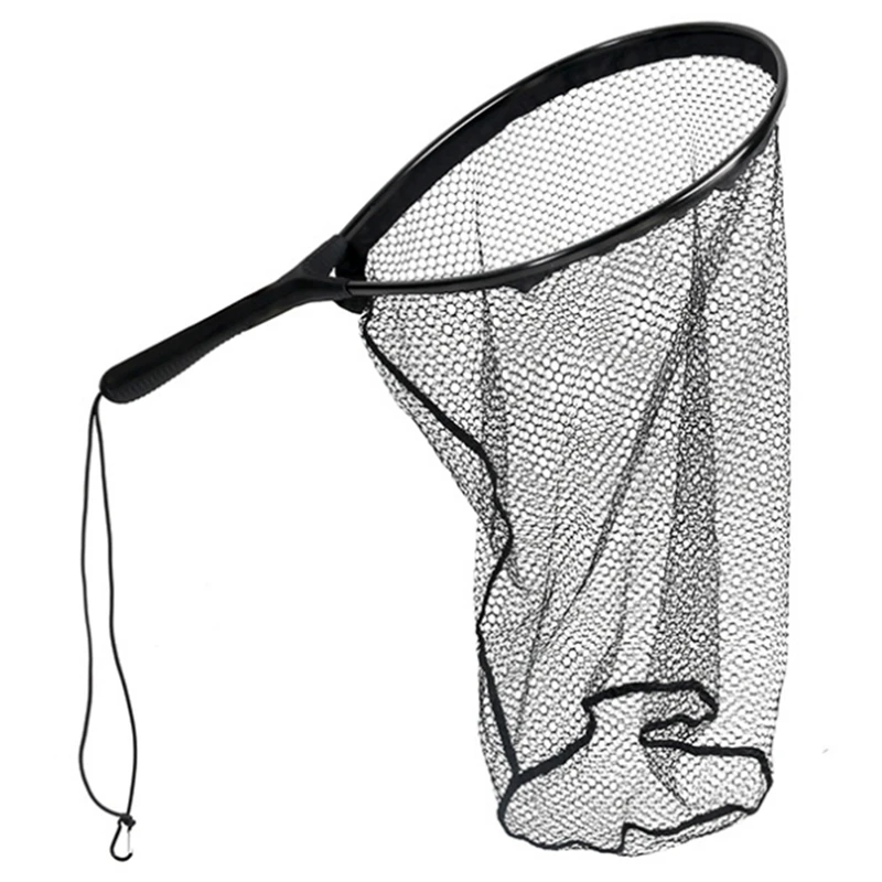 Aluminum Alloy Fishing Net Fly Fishing Dip Net Glue Aluminum Handle