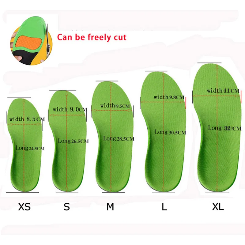Flat Feet Template Arch Support Orthopedic Insoles Men Women Plantar Fasciitis Heel Pain Orthotics Insoles Sneakers Shoe Inserts