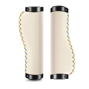 산악 자전거 핸들 바 커버, 레트로 핸드 스티치, 하이엔드 더블 잠금, 범용 그립 자전거 액세서리