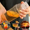 700ml Plastic Cocktail Shaker Bottles Fruit Juice Milk Tea Beverage Mixer Home Bar Utensils Wine Barware Transparent Drink Mixer 4