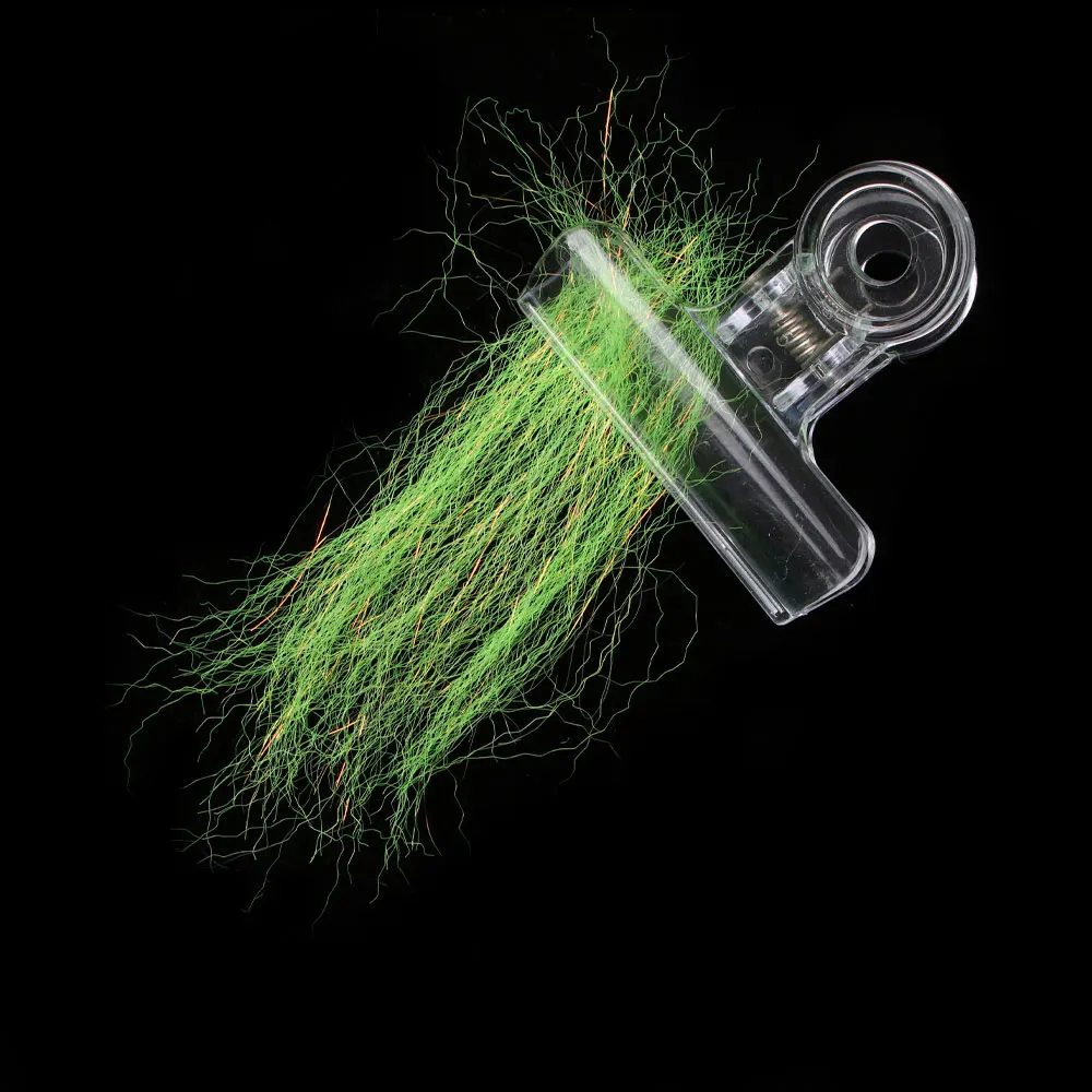 1/5/15er-Pack Gekräuseltes Slinky Fiber Flash Streamer Fliegenbindematerial für Minnow Streamer Fliegen, Forellen-, Barsch- und Hecht-Angelköder – Detail 7