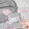 Ins Korean Style Lace-up Leather Card Holder Bus Card Bank ID Card Protective Display Sleeves Girl Bag Pendant Gift 4