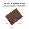 Lychee Texture PU Leather Men's Wallet Short Cash Purse Multi Card Slot Patchwork Card Holder Photo Holder Horizontal Money Clip 5