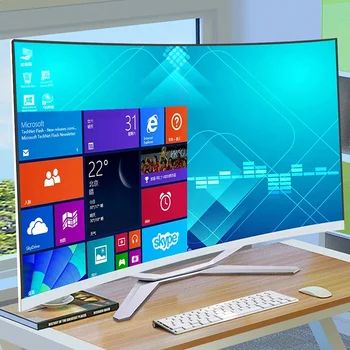 저렴한 올인원 컴퓨터 HD LED 스크린, 21.5 인치 데스크탑 컴퓨터 코어 i3 i5 i7 데스크탑 올인원 컴퓨터 미니 PC, OEM, 22 인치