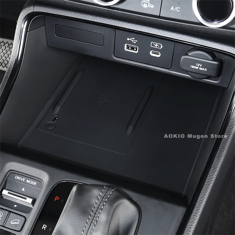 

For Honda CR-V 6TH Gen 2023 Wireless Charging Pad Non-Slip Mat Dust-Proof Charger Protect Cover Car interior Accessories for LHD