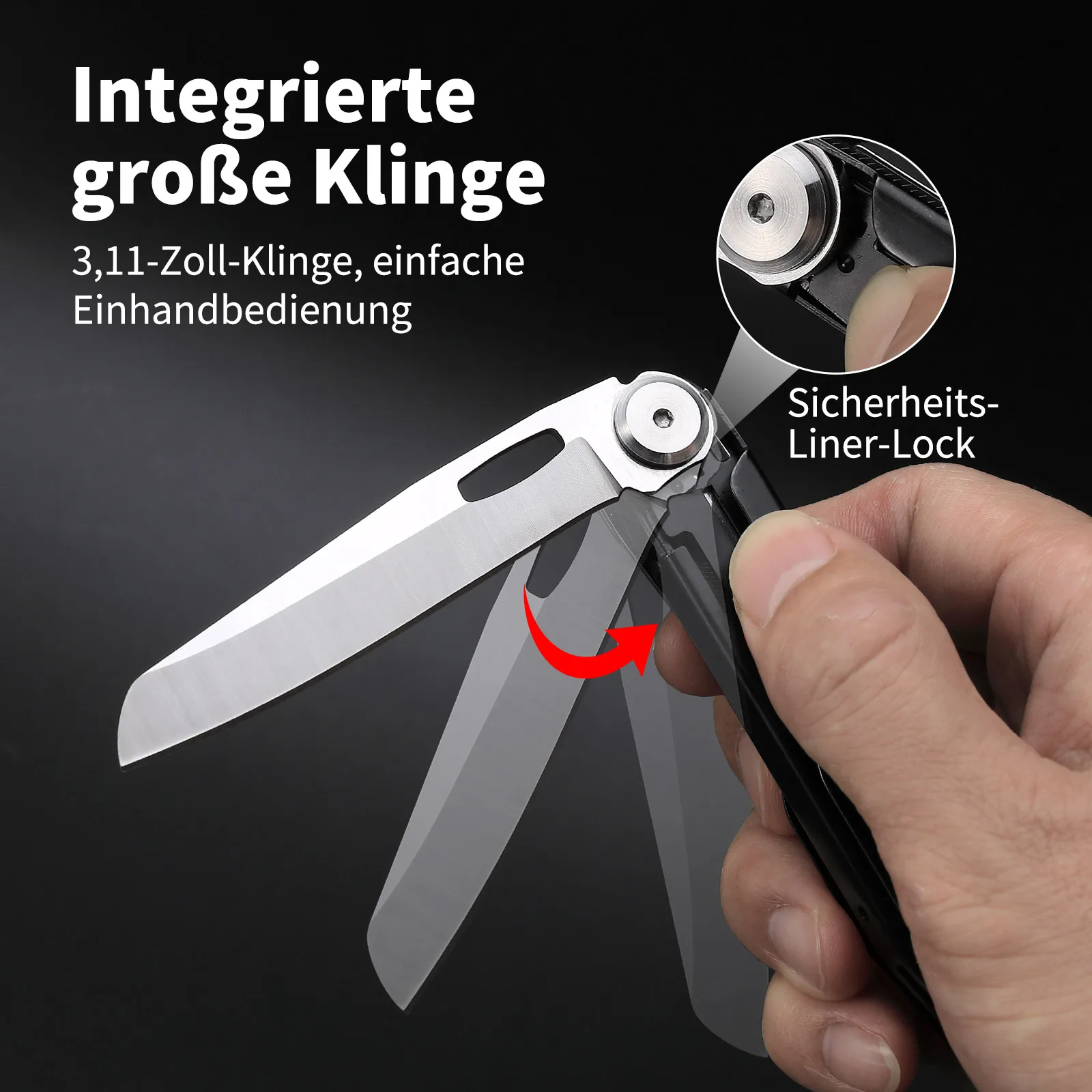 Pocket Knife 12 In 1 Pocket Knife Knight EDC Knife Multi-tool Outdoor Folding Mini Portable Folding Scissors Pocket