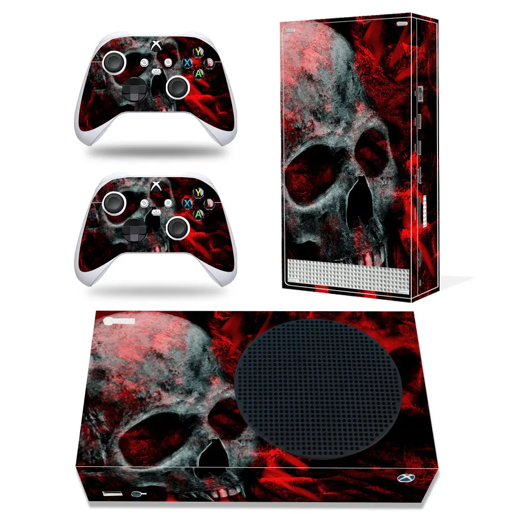 For X-box Series S Console and 2 Controllers Skin Sticker Protective Decal Cover Full Set Killer Design Compatible with XSS Skin