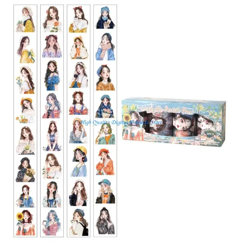 U2JE 4PCs Clear Person 스크랩북 녹음 예술적 스토리텔링 및 발사체 저널을 위한 사전 설계된 위치