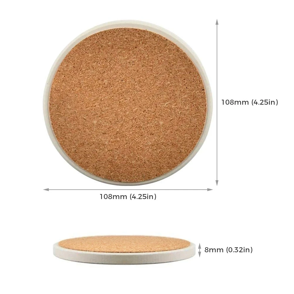 Us Stock 144 Pack Sublimation Blanks 4.25 Inch Round Ceramic Tiles Coasters  With Cork Backing Pads - Mats & Pads - AliExpress